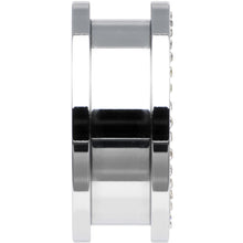 Load image into Gallery viewer, 7/8 Stainless Steel Clear Gem Anchor Tunnel Plug