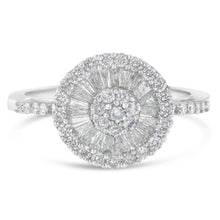 Load image into Gallery viewer, 10KT White Gold Diamond Cocktail Ring (1 cttw, H-I Color, SI2-I1 Clarity)