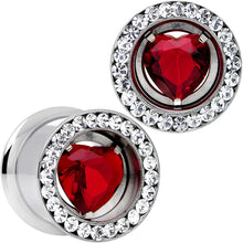 Load image into Gallery viewer, 13mm Red Heart Steel Double Flare Internally Threaded Plug Set