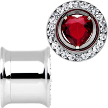 Load image into Gallery viewer, 13mm Red Heart Steel Double Flare Internally Threaded Plug Set