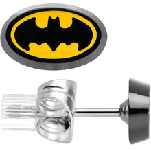 Load image into Gallery viewer, Officially Licensed 316L Stainless Steel Batman Stud Earrings