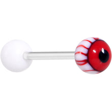 Load image into Gallery viewer, 14G Bloodshot Astro Eye Barbell Tongue Ring 5/8