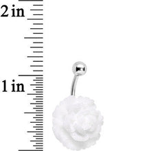 Load image into Gallery viewer, White Gerbera Flower Belly Ring