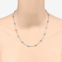 Load image into Gallery viewer, 1.80 Carat Genuine Emerald .925 Sterling Silver Necklace