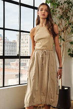 Load image into Gallery viewer, Drawstring Sleeveless Washed Dress For Women β Casual, Stylish, Comfortable, Versatile, Effortlessly Chic Dress for Everyday Wear