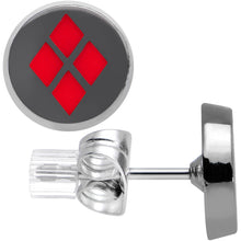 Load image into Gallery viewer, Officially Licensed 316L Stainless Steel Harley Quinn Stud Earrings