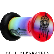 Load image into Gallery viewer, 6G Rainbow Acrylic Groovy Dreamcatcher Single Flare Plug