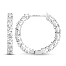 Load image into Gallery viewer, 2.04 Carat Genuine Lab Grown Diamond 14K White Gold Earrings