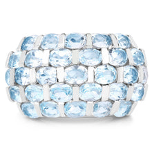 Load image into Gallery viewer, 5.51 Carat Genuine Blue Topaz .925 Sterling Silver Ring