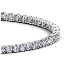 Load image into Gallery viewer, Lab Grown Round Diamond Tennis Bracelet in 14k White Gold (3 cctw F/G VS2/SI1)