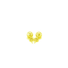 Load image into Gallery viewer, 14k Yellow Gold Ball Earrings with Faceted Texture