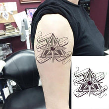 Load image into Gallery viewer, 57 Sheets Temporary Tattoo Stickers Set Waterproof Temporary Tattoo Waist Arm Modern Stylish Big Black Tattoos For Womens Mens