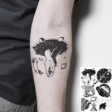 Load image into Gallery viewer, 57 Sheets Temporary Tattoo Stickers Set Waterproof Temporary Tattoo Waist Arm Modern Stylish Big Black Tattoos For Womens Mens