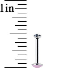 Load image into Gallery viewer, 16G 5/16 Handmade Labret Created with Crystals 3mm