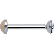 Load image into Gallery viewer, 18G 1/4 Handmade Labret Created with Crystals 2.5mm