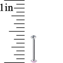 Load image into Gallery viewer, 18G 5/16 Handmade Labret Created with Crystals 2.5mm