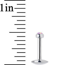 Load image into Gallery viewer, 1/4 Steel 2.5mm Synthetic Pink Opal Internal Thread Tragus Earring