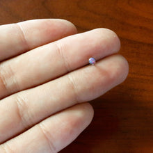 Load image into Gallery viewer, 20G 2mm Purple Synthetic Opal L-Shaped Nose Ring