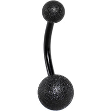 Load image into Gallery viewer, Black Anodized Sandblasted Belly Ring