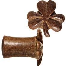 Load image into Gallery viewer, 2G Organic Sabo Wood Shamrock Saddle Plug Set