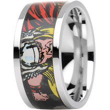 Load image into Gallery viewer, Officially Licensed Marvel Thor Steel Printed Comic Ring