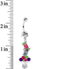 Load image into Gallery viewer, Bright Enamel Day at the Fair Candy Dangle Belly Ring