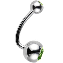 Load image into Gallery viewer, 10 Piece J-Bar Belly Ring Pack Set Created with Crystals