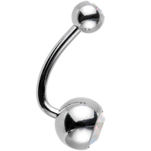 Load image into Gallery viewer, 10 Piece J-Bar Belly Ring Pack Set Created with Crystals
