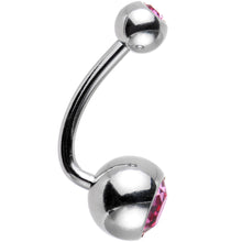Load image into Gallery viewer, 10 Piece J-Bar Belly Ring Pack Set Created with Crystals