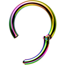 Load image into Gallery viewer, 16G 5/16 Rainbow Anodized Hinged Segment Ring