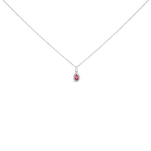 Load image into Gallery viewer, 10K White Gold 5x3mm Green Emerald and Diamond Accent Halo Pear Shape 18" Pendant Necklace (I-J Color, I1-I2 Clarity)