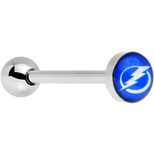 Load image into Gallery viewer, Officially Licensed NHL Tampa Bay Lightning Logo Tongue Ring