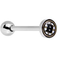 Load image into Gallery viewer, Officially Licensed NHL Boston Bruins Logo Tongue Ring