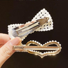 Load image into Gallery viewer, 5/8PCS/Set Women Girls Elegant Imitation Pearls Geometric Hairpins Sweet Hair Ornament Clips Barrettes Gorgeous Fashion Hair Accessories For Women
