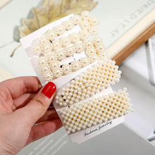 Load image into Gallery viewer, 5/8PCS/Set Women Girls Elegant Imitation Pearls Geometric Hairpins Sweet Hair Ornament Clips Barrettes Gorgeous Fashion Hair Accessories For Women