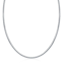 Load image into Gallery viewer, Sterling Silver Classic Omega Chain Necklace (3.0mm)