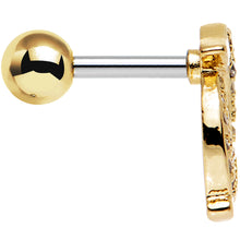 Load image into Gallery viewer, 16G 1/4 Clear Gem Perky Penguin Left Tragus Cartilage Earring