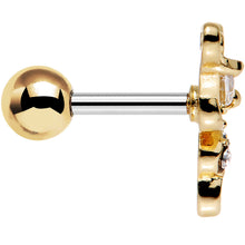 Load image into Gallery viewer, 1/4 Clear Gem Winged Wonder Butterfly Dangle Tragus Cartilage Earring