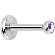 Load image into Gallery viewer, 18G 1/4 Aurora 2mm CZ Gem Internally Threaded Cartilage Earring