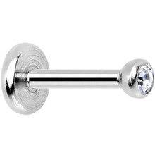 Load image into Gallery viewer, 18G 1/4 Clear 2mm CZ Gem Internally Threaded Cartilage Earring