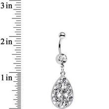 Load image into Gallery viewer, Clear Gem Dingy Drop Dangle Belly Ring