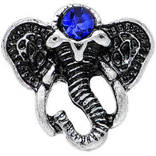 Load image into Gallery viewer, Blue Gem Elegant Elephant Cheater Plug