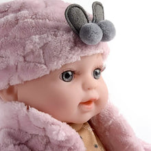Load image into Gallery viewer, 12" Pink Baby Doll – PVC Dress-Up Play Doll (Ages 3+)