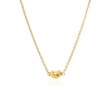 Load image into Gallery viewer, 14k Yellow Gold Chain Necklace with Polished Knot