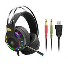 Load image into Gallery viewer, Luxury Gaming Headset with Microphone 3.5mm Wired Earphone Surround Sound Game Headphone for PC Gamer Computer Laptop Xbox