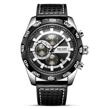 Load image into Gallery viewer, Luxury Men Fashion Watches Quartz Wrist Watches Military Casual Leather Strap Waterproof Elegant Watch