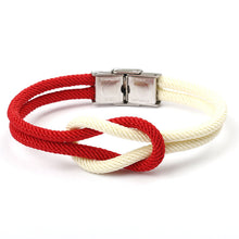 Load image into Gallery viewer, New Elegant Fashion Multi-Layer Concentric Modern Knot Rope Men Anchor Luxury Bracelet Charm Fine Bracelets For Women Fold Over Clasp Navy Style Jewelry