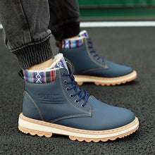 Load image into Gallery viewer, Business Soft Mens Boots Winter Shoes Waterproof Snow Boots With Warm Plush Winter Footwear Casual Boots Winter Hiking Boots Lining Outdoor Anti Slip Outdoor Sport Shoes