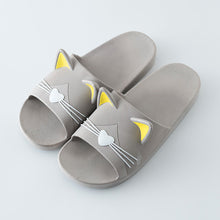 Load image into Gallery viewer, Women Summer Slippers Beach Slide Sandals Cats Flip Flops Soft Sole Comfortable Couple Slippers For Women Quick Drying Bathroom Slippers Pillow Slides Non Slip Soft Thick Sole Open Toe Soft Slippers