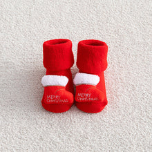 Load image into Gallery viewer, Baby Socks Christmas Anti Slip Short Socks for Baby Newborn Winter Warm Infant Cartoon Girls Boys